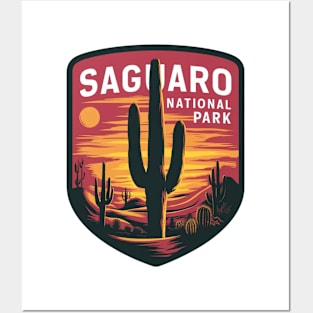 Saguaro National Park Beautiful Sunset Posters and Art